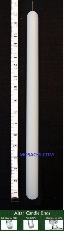 Long-Burning 51% Beeswax Altar Candle 1 3/4" x 17" APE