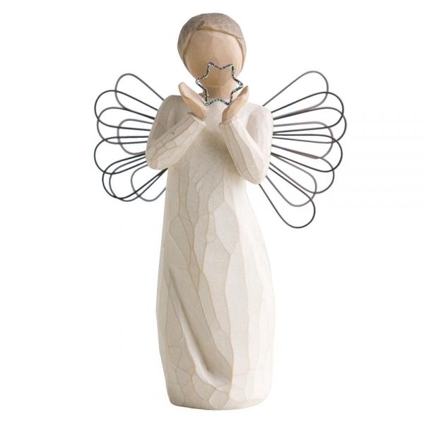 Willow Tree Angel Bright Star 5.5 Willow Tree Angels Bright Star Reflecting a light from within 5.5" H 26150 Willow Tree Angel holdin…