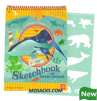 Ocean Sketchbook & Stencil Set 462-W201560 Wee Believers Ocean Skecthbook & Stencil Set 462-W201560