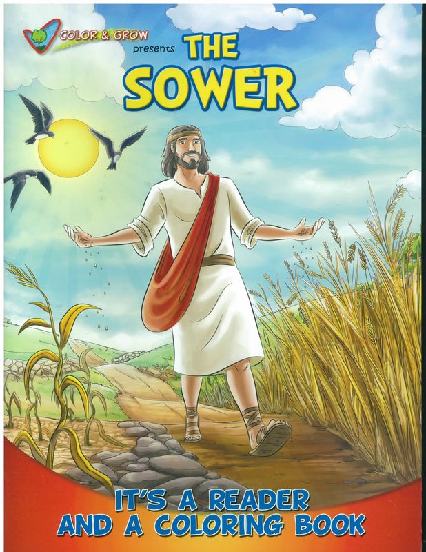 The Sower Color And Grow Coloring and Story Book-CAG-SOW