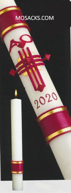 Paschal Candle Crux Trinitas by Cathedral Candle