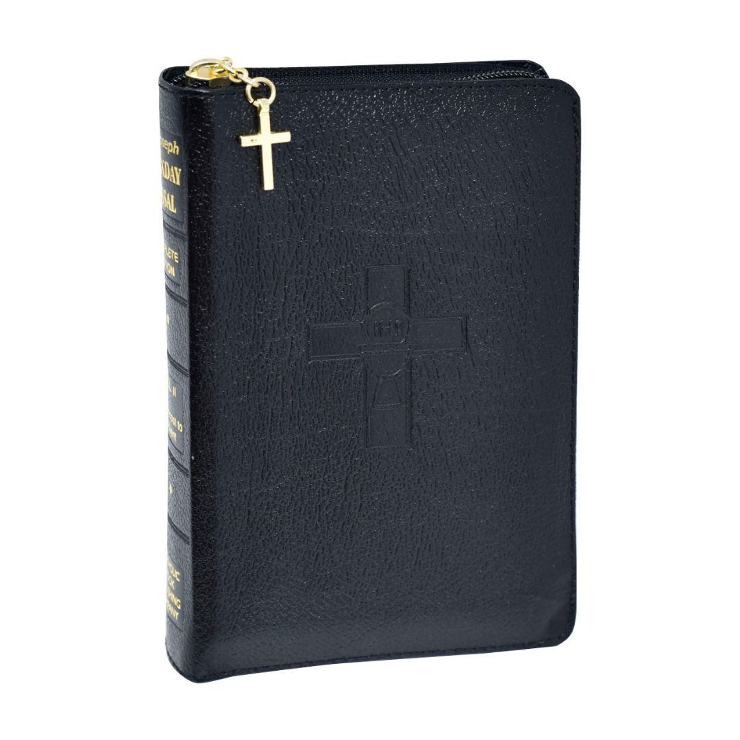921/23 St. Joseph Weekday Missal Vol. 1 in Black Leather w/Zipper #9780899429335