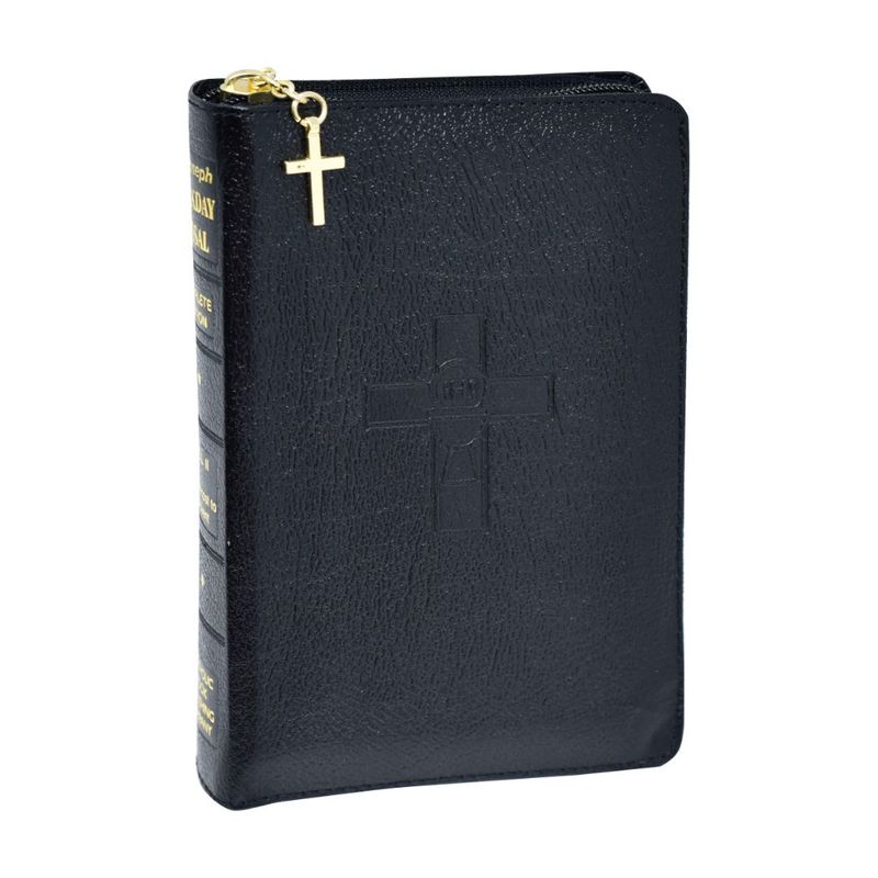 921/23 St. Joseph Weekday Missal Vol. 1 in Black Leather w/Zipper #9780899429335