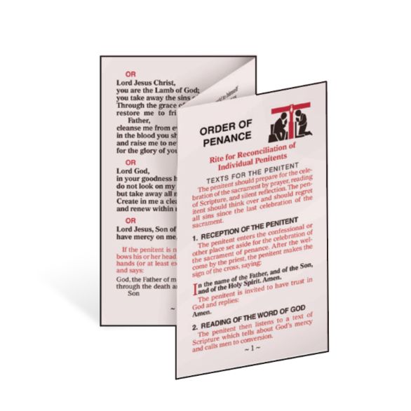 "Order of Penance" Tri-Fold Leaflet (526/C)