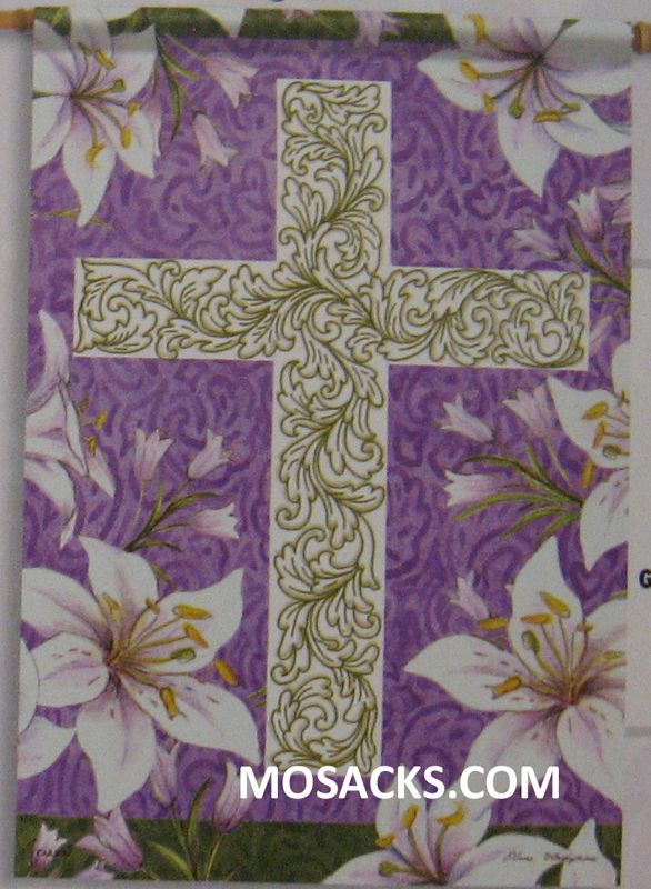 Flagtrends Easter Cross 13x18 InchDouble Sided Garden Flag 480-45795