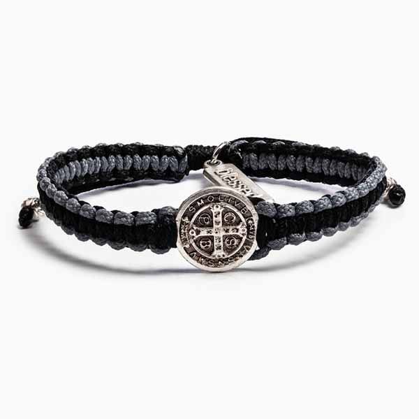 My Saint My Hero Gratitude Blessing Bracelet Black Gray14030SL has a space on the gifting card to w…