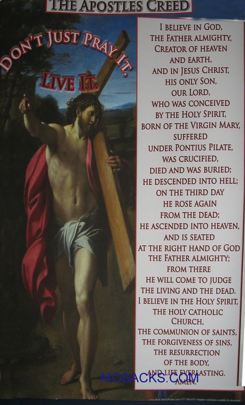 The Apostles Creed 19" x 27"  Christian Poster