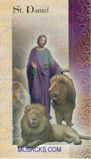St. Daniel Laminated Bi-fold Holy Card, F5-431 St. Daniel, Laminated Bi-fold Holy Card, F5-431
