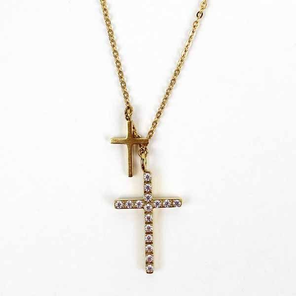My Saint My Hero Walk By Faith Necklace-34107GD