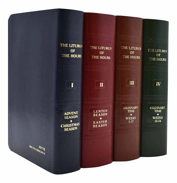 Liturgy of the Hours 4 Vol., Catholic Book #409/10