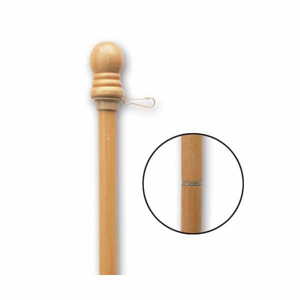 5' Two-Piece Outdoor Hardwood Flagpole #60712 Two-Piece 5' Outdoor Blonde Hardwood Flagpole, #60712