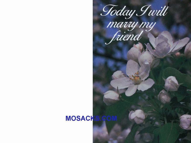 Wedding Bulletin Covers I Marry Friend 100 Pack-A5378, Wedding Cover