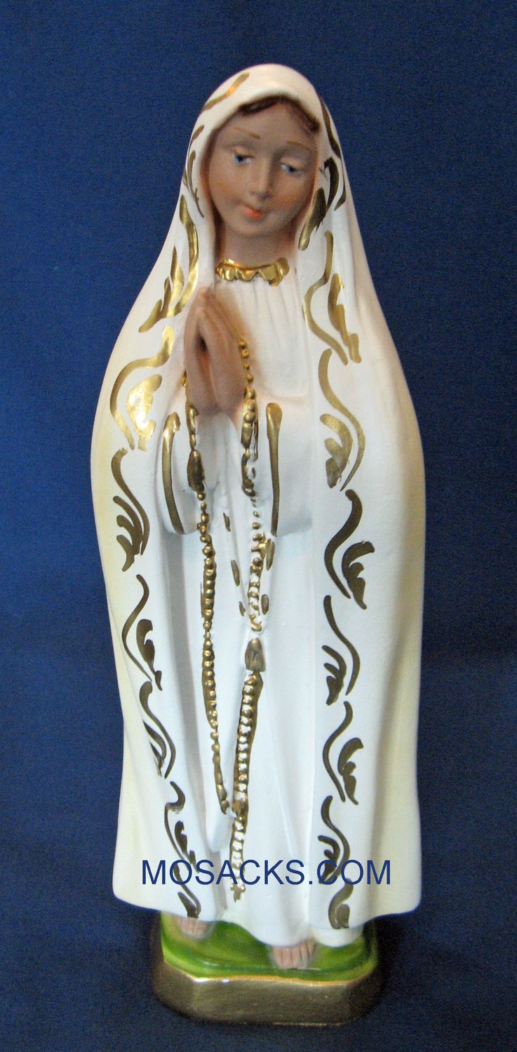 Our Lady Of Fatima 8" Plaster Statue-356-IP8FA, Fatima Virgin