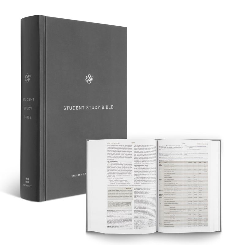 Student Study Bible ESV Gray Hardcover 9781433548055