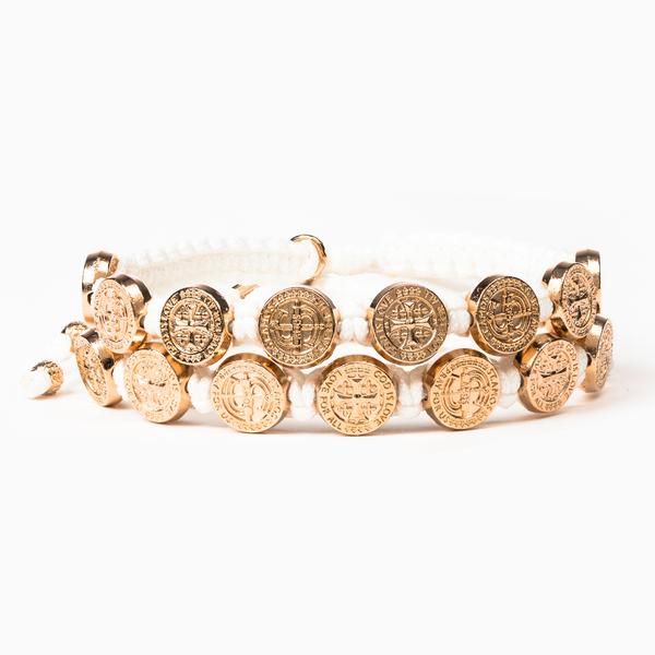 My Saint My Hero St. Amos Share The Love 2 Bracelet Set -24043WT designed by Caitlin and John Stamo…