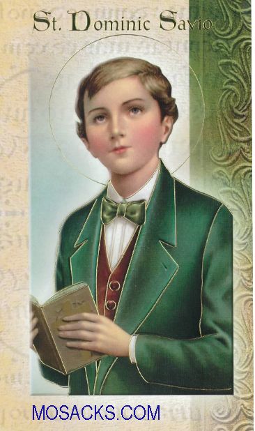 St. Dominic Savio, Laminated Bi-fold Holy Card, F5-430