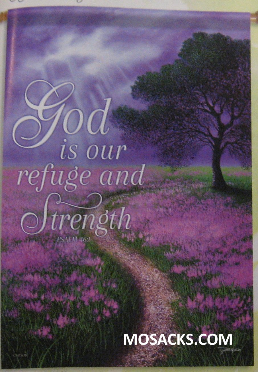 FlagTrends Refuge & Strength 28x40 Inch Double-Sided Flag 480-48165