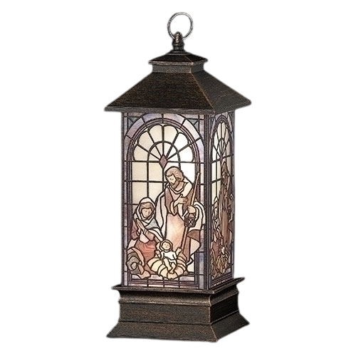 Fontanini Lighted Holy Family Stained Glass Lantern20-58721