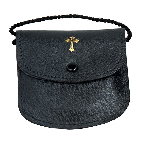 Genuine Leather Burse (K3215) Genuine Leather Burse fully lined with neck cord holds 2-1/2x1/2"pyx-K3215