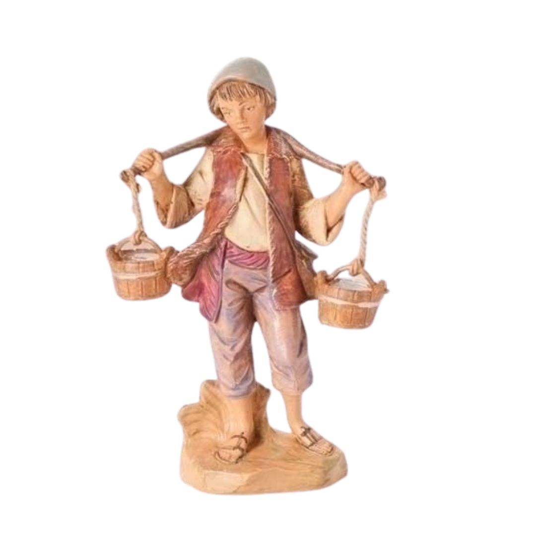 Fontanini 5" Heirloom Nativity Village Noah with Water Buckets #52562