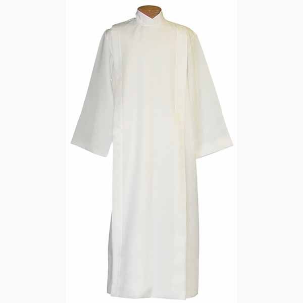 Beau Veste Front Wrap Alb #4885 in Silky Poplin