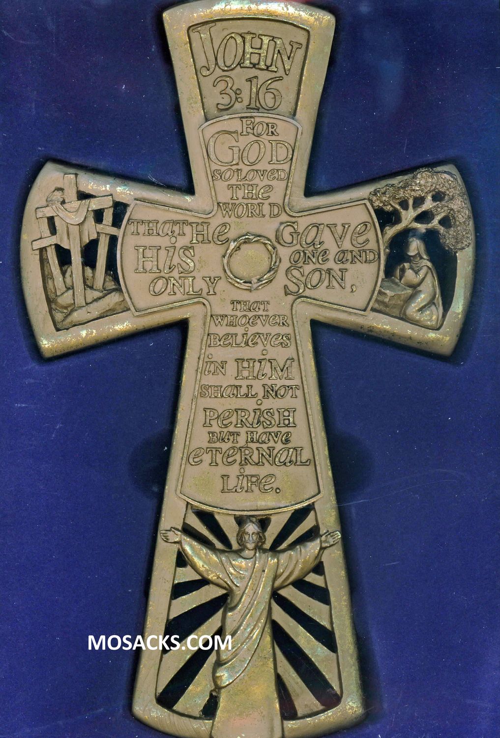John 3:16 Wall Cross 11 Inch 71-WCR-106DA