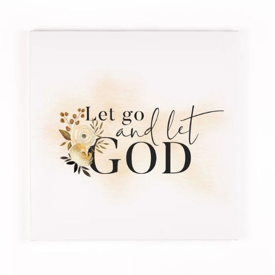 "Let Go and Let God" Canvas D√©cor - CVS0119