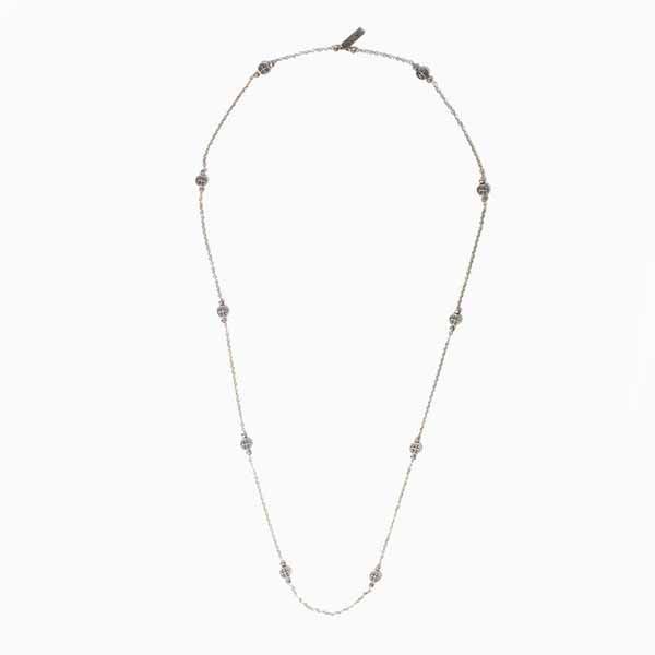 My Saint My Hero Blessings by the Yard Necklace 40" Silver 36002SL