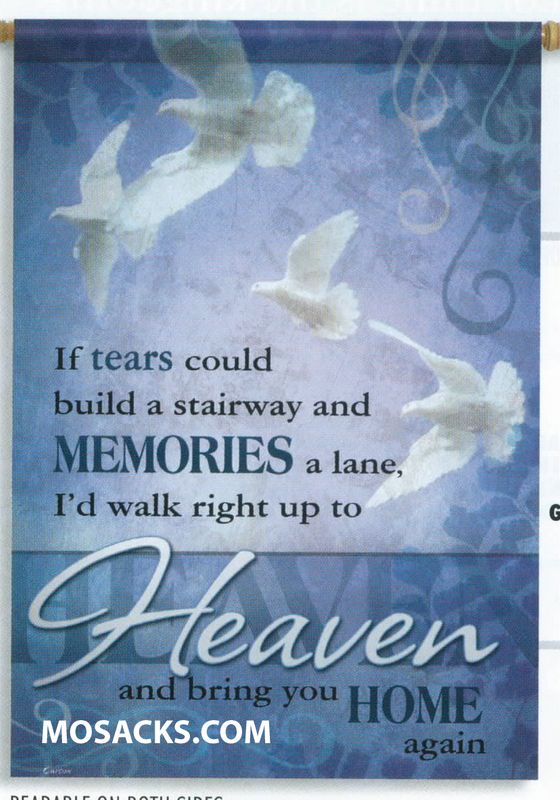Flagtrends by Carson If Tears Could Build a Stairway Flag 13x18 Inch Double Sided Garden Memorial F…