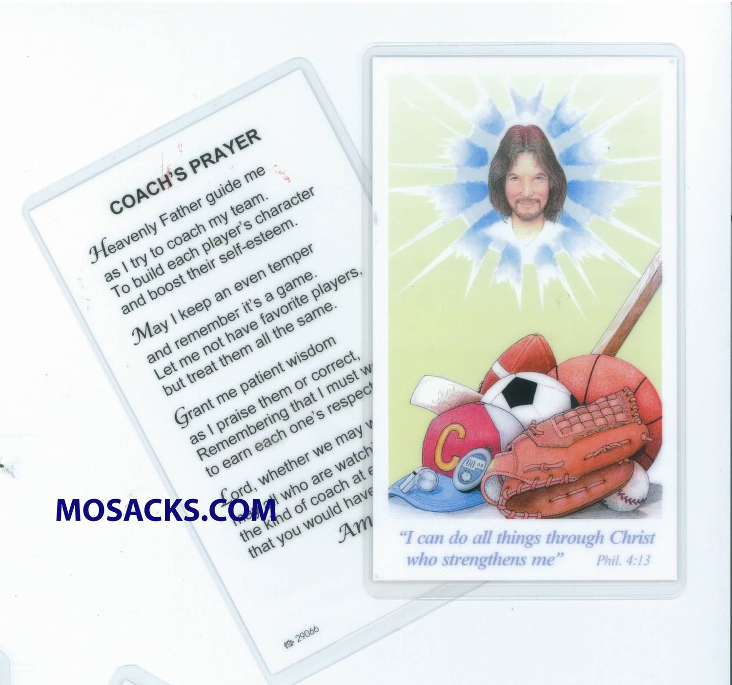 Coach's Prayer Laminated Holy Card 292-PV359
