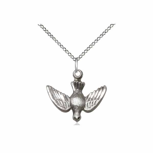 Bliss Holy Spirit Holy Spirit Medal Necklace 5/8" 1628