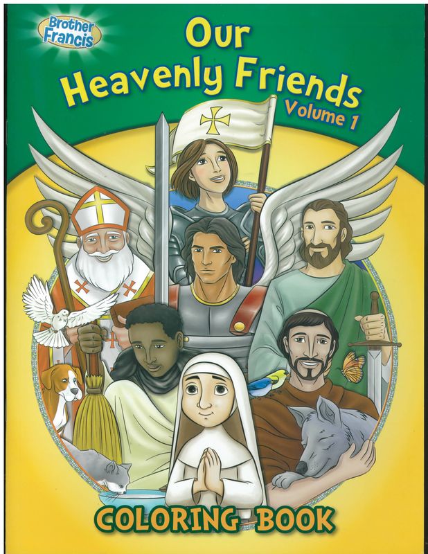 Our Heavenly Friends Volume 1 Coloring Book-CSB-HF1