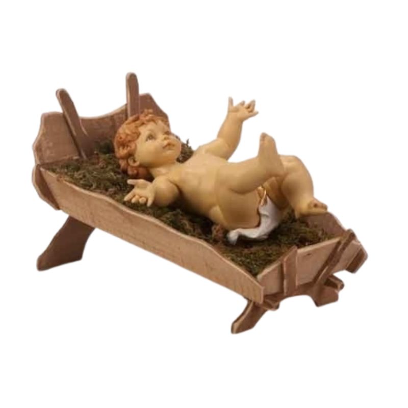 Fontanini 50" Masterpiece Nativity Collection Gowned Infant Jesus w/Manger #52213