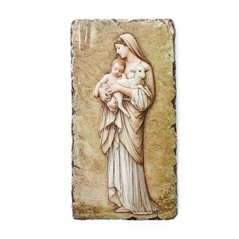 Joseph's Studio Renaissance Collection Innocence image of Madonna holding the Child Jesus and a Lam…
