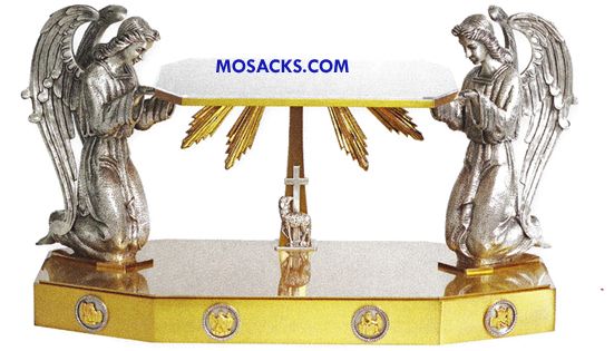 Thabor Lamb of God - Two Angels - Four Evangelists 14" H K673  Gold Plated Brass Thabor  FREE SHIPP…