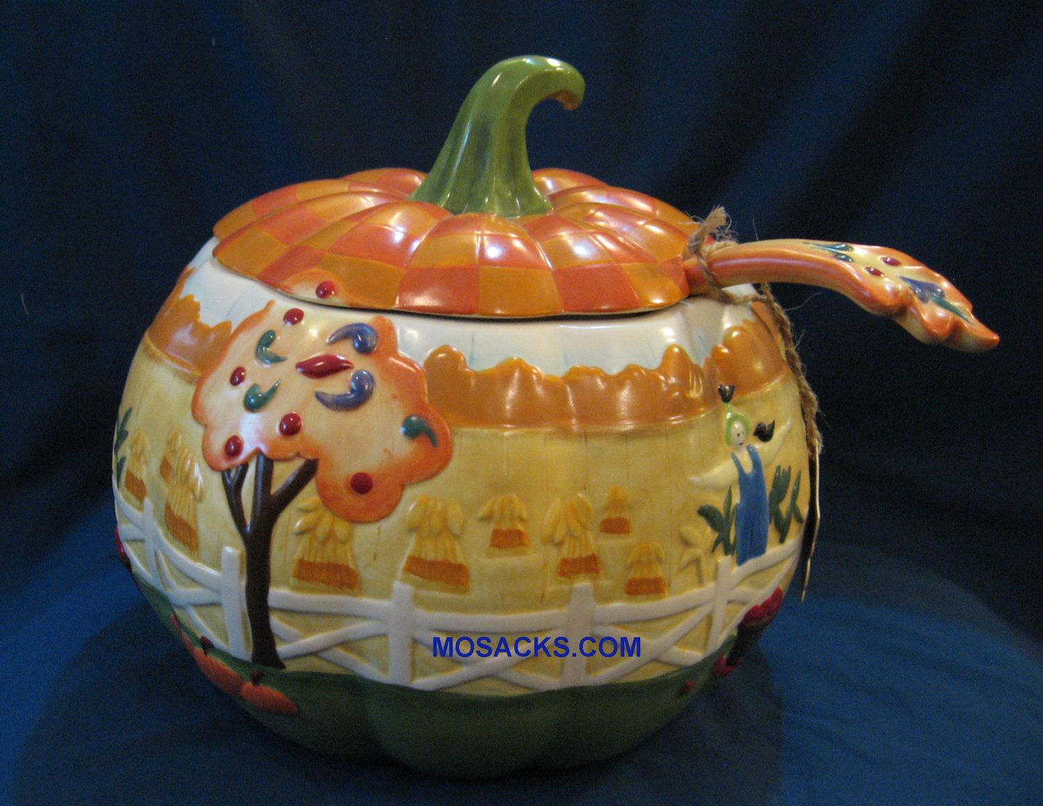 Jim Shore's Heartwood Creek  Fall Harvest SoupTureen with Ladle 4003290