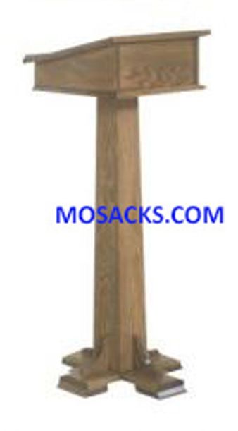 Inexpensive Wooden Lectern with one shelf 40-320