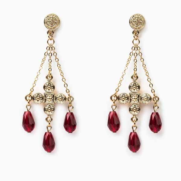 My Saint My Hero Deep Faith Earrings 40012GD