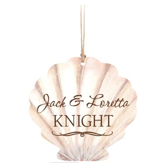 Seashell Ornament (Personalized) Seashell Ornament (Personalized) - ZORN0193
