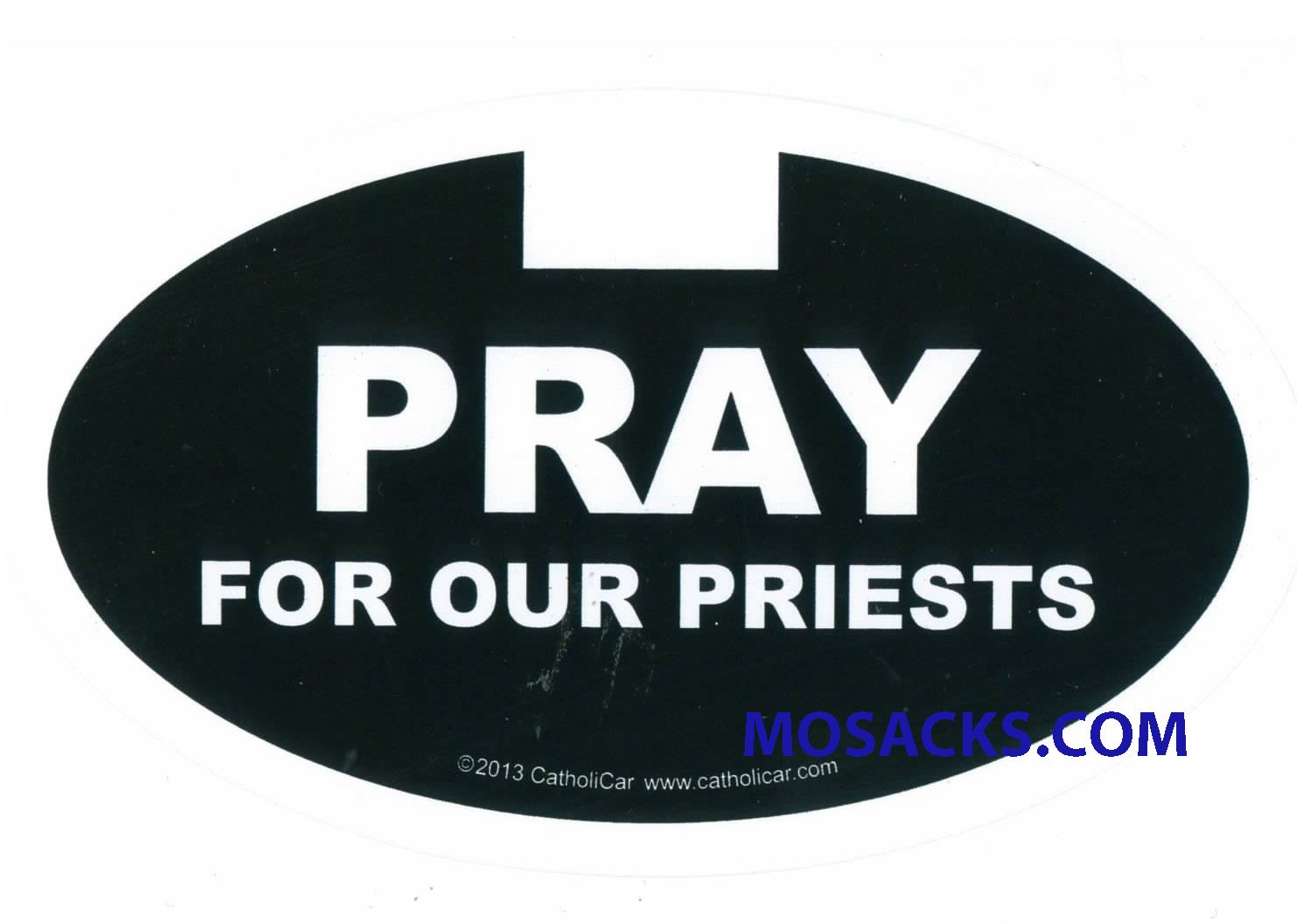 Pray For Our Priests Euro Decal Pray For Our Priests Window Decal CCE04 Christian Window Decal, Catholic Window Decal