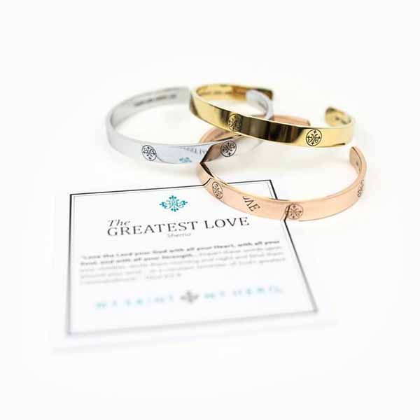 My Saint My Hero The Greatest Love Deuteronomy Cuff Bracelet-32002Series