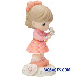 Precious Moments Growing in Grace Age 9 Brunette 5.25 inch 154036B
