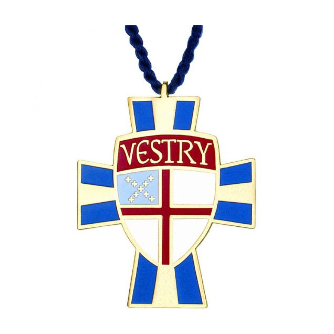 Episcopal Vestry Gold-Plated Pendant, #455