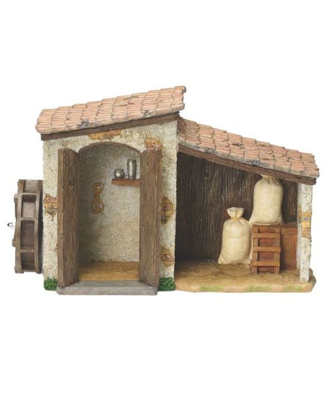 Fontanini 5" Scale Farmhouse with Water Mill