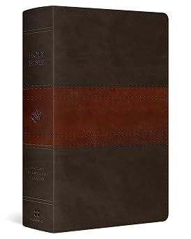 ESV Large Print Personal Size Bible (Rl)-Forest/Tan, Trail Design Trutone Indexed