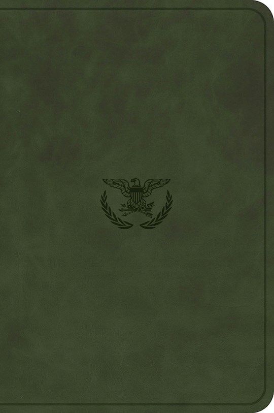 KJV Military Bible Large Print Compact-Green Imitation Leather