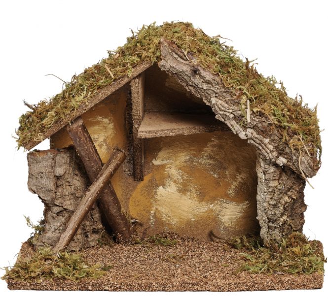 5 Inch Rustic Beam Italian Nativity Stable by Fontanini