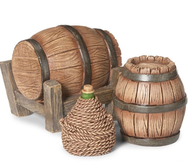 5 Inch Scale Barrel & Carboy 3-PC Set by Fontanini 5 Inch Scale Barrel & Carboy 3-PC Set by Fontanini