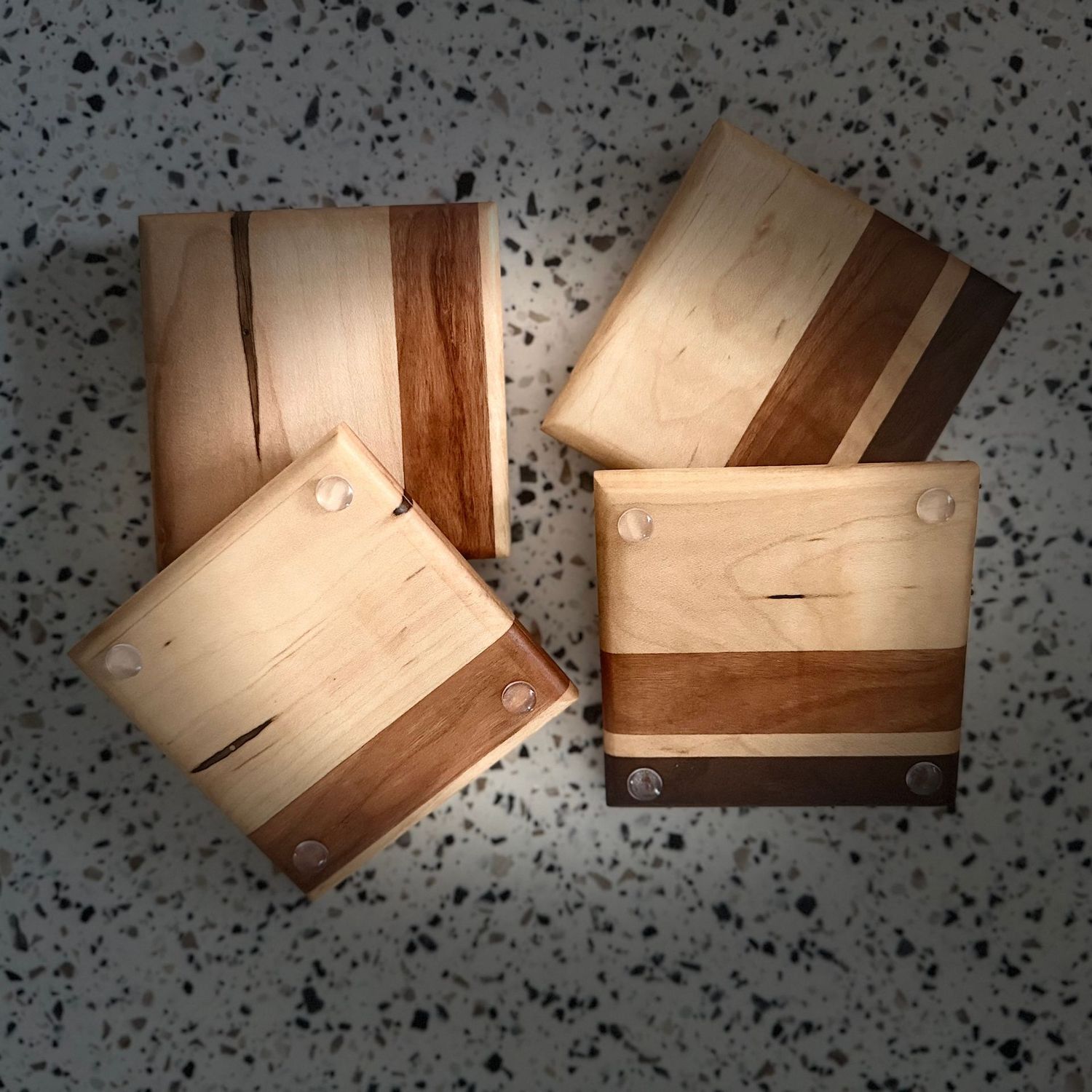 Ambrosia | Cherry | Walnut Coasters - Set of 4