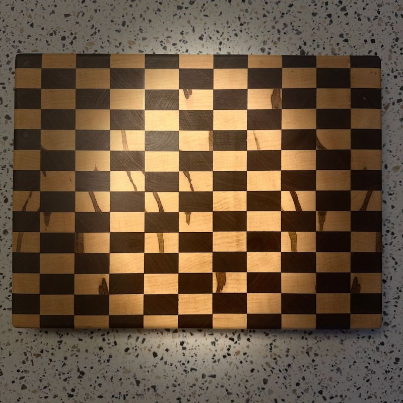 ​Large End Grain Walnut & Ambrosia Maple Cutting Board